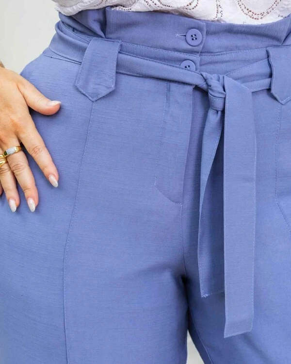 Calça Alfaiataria Plus Size Amarração
