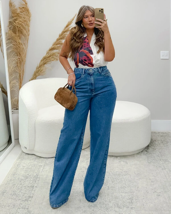 Body Plus Size Estampa Localizada