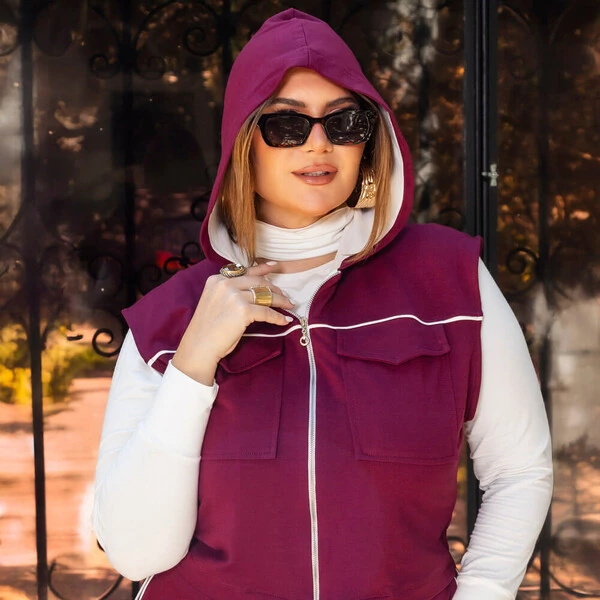 Conjunto Colete e Calça Moletinho Plus Size