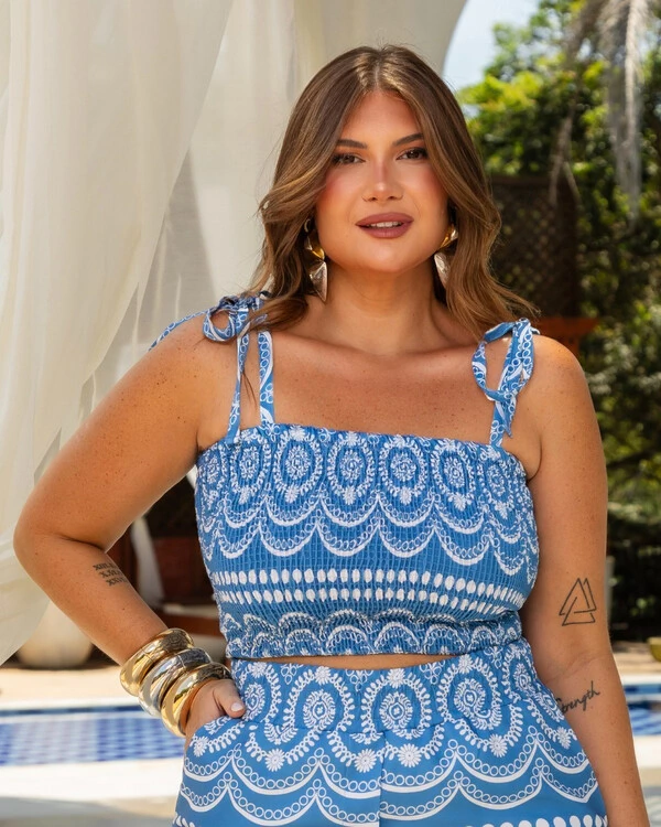 Cropped Plus Size Elastex 360 | Maria Francia