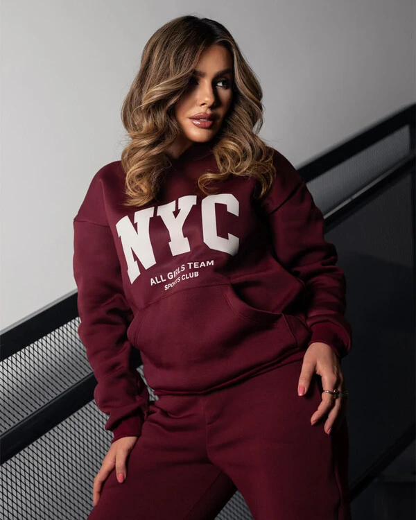 Conjunto Plus Size Moletom Calça e Blusa Canguru NYC