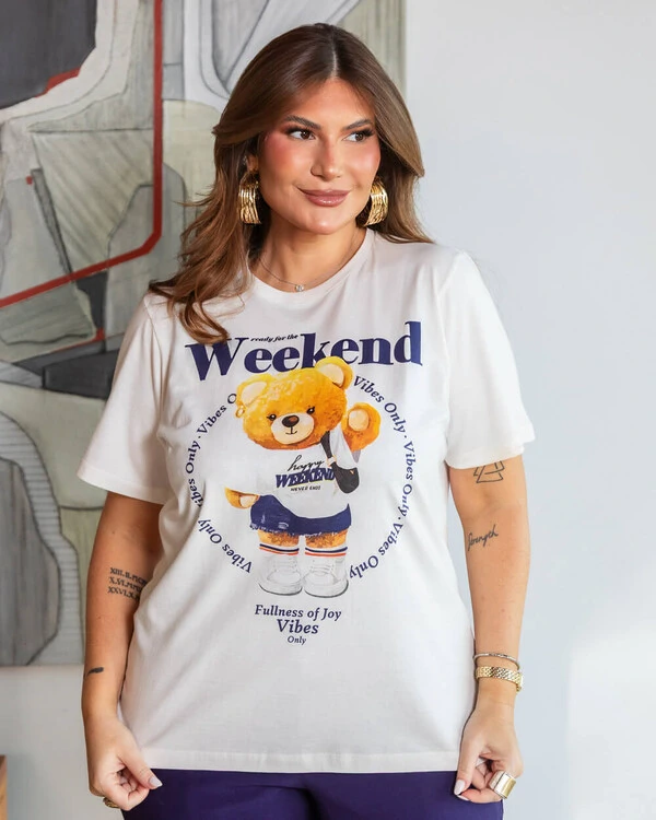 Tshirt Plus Size Silk Urso