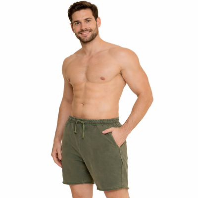 Foto Bermuda Estonada Masculina Moletinho Lisa