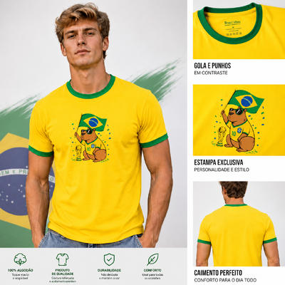 Foto Camiseta Brasil Copa do Mundo Capivara