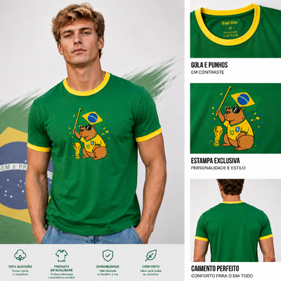 Foto Camiseta Brasil Copa do Mundo Capivara