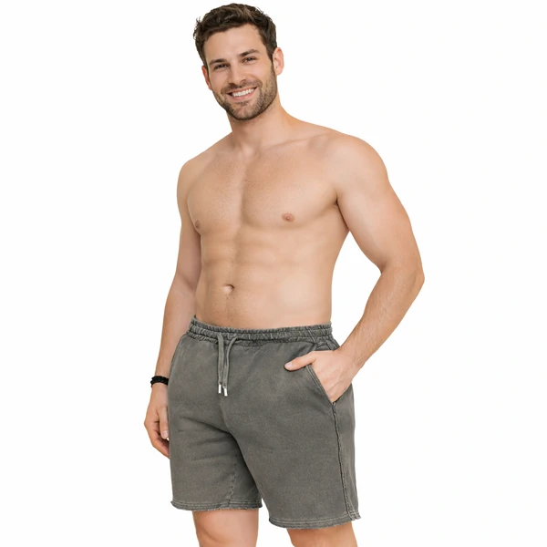 Bermuda Estonada Masculina Moletinho Lisa