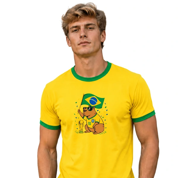 Camiseta Brasil Copa do Mundo Capivara