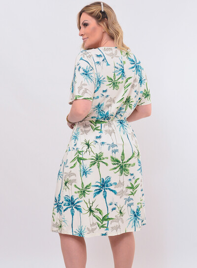 FotoVestido Plus Size Curto Tropical