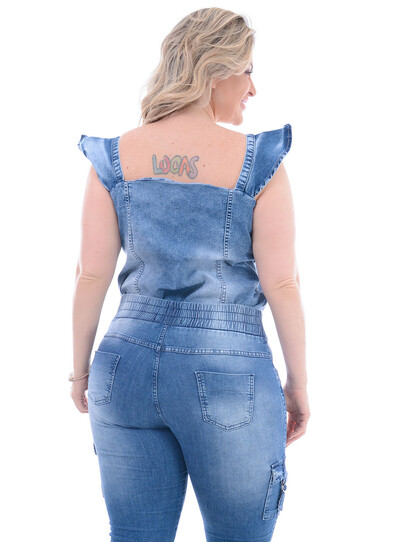 FotoBlusa Jeans Plus Size Virgem