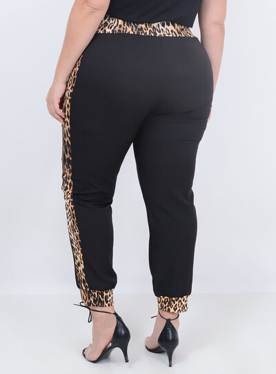 FotoCalça Jogger Animal Print Plus Size