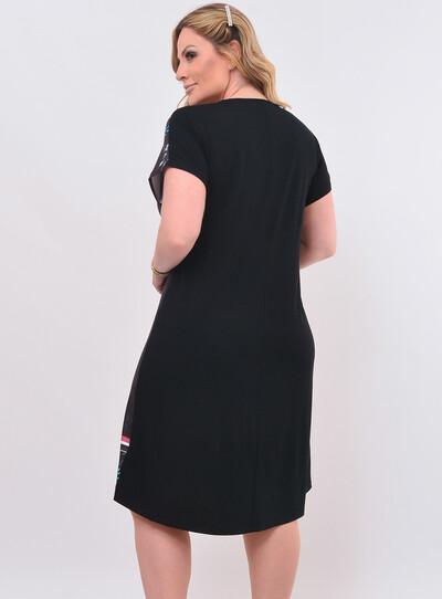 FotoVestido Curto Plus Size Floral