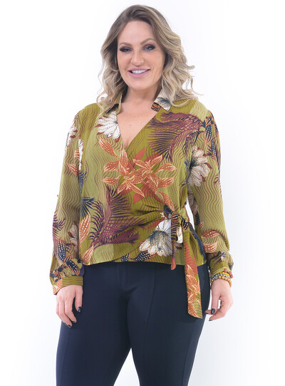 FotoBlusa Plus Size Encantadora