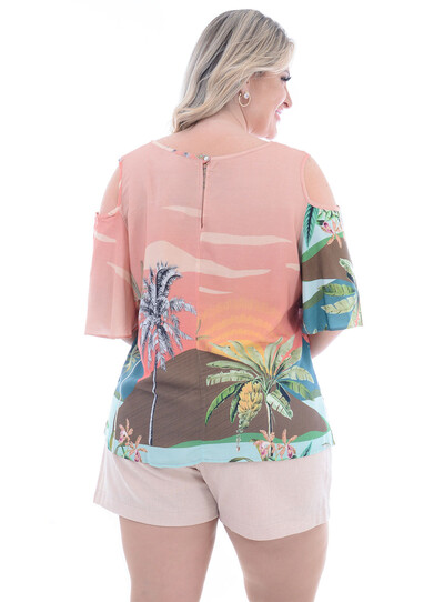 FotoBlusa Plus Size Empolgação