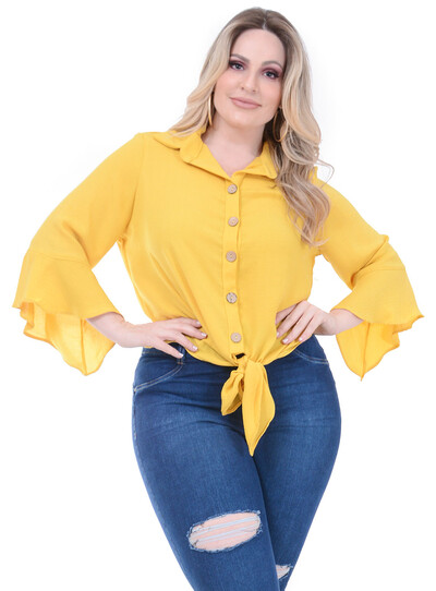 Foto Blusa Predilect´s Botoes Plus Size