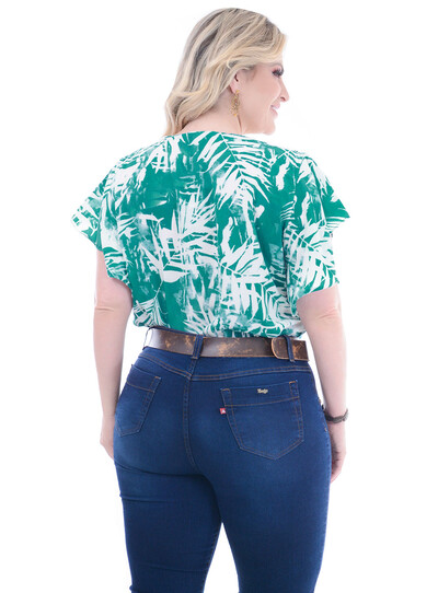 FotoBlusa Plus Size Renda