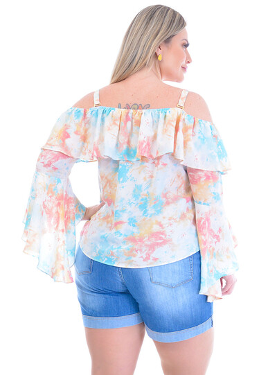 FotoBlusa Plus Size Aretha
