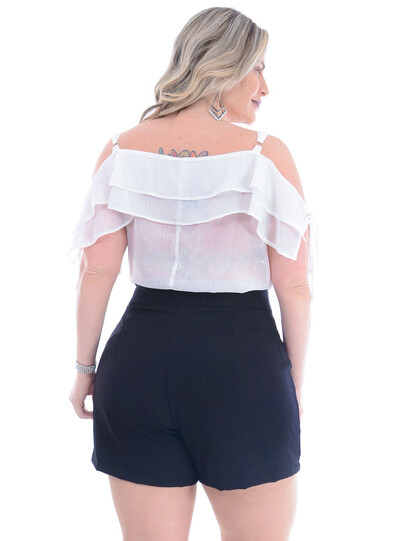 FotoBlusa Plus Size Romântica