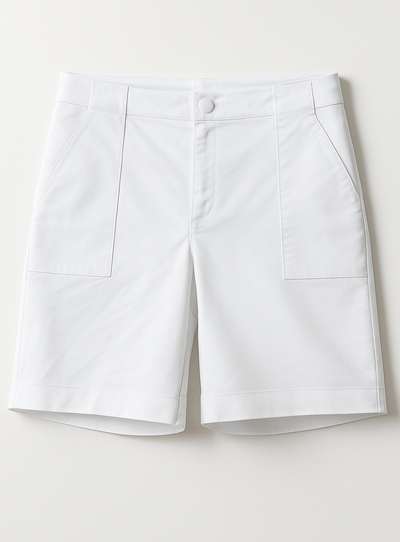 Foto Bermuda Jeans Plus Size Básica com Bolsos Retangulares