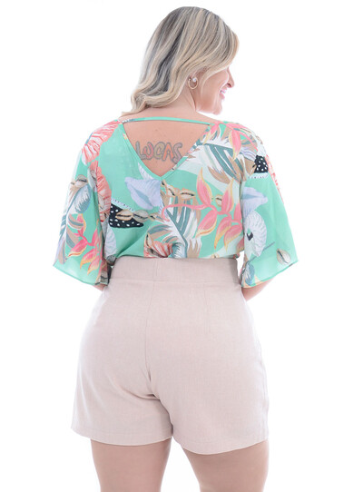 FotoBlusa Plus Size Conchas