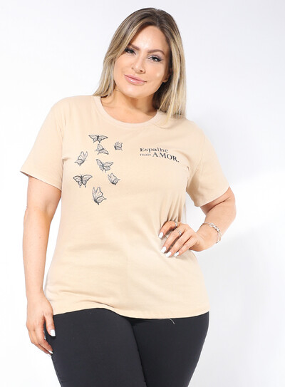 FotoT-Shirt Plus Size Silk Amor
