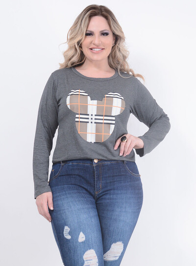 Foto Blusa Ekori Mickey Plus Size