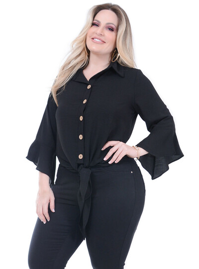 Foto Blusa Predilect´s Botoes Plus Size