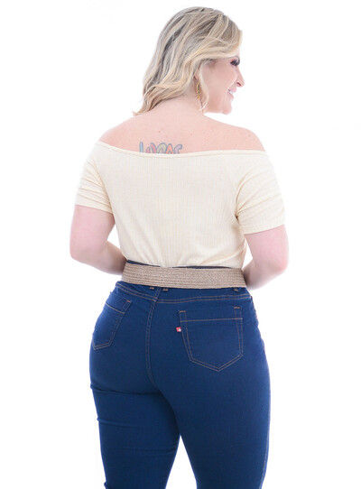 FotoBlusa Plus Size Canelada