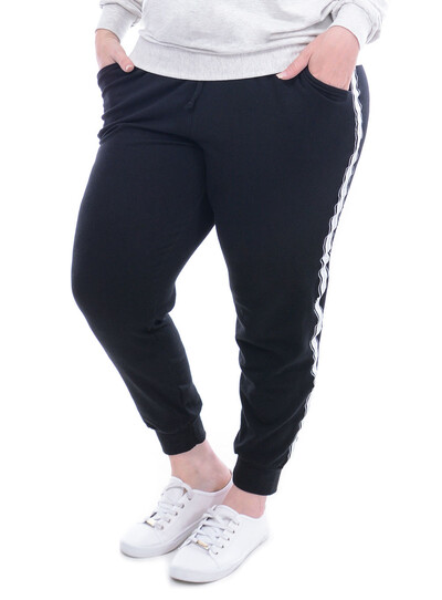 Foto Calça Jogger Plus For You Moletinho Plus Size