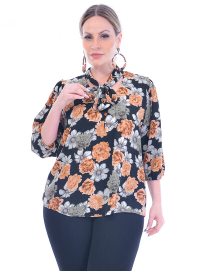 Foto Blusa Plus Size Floral