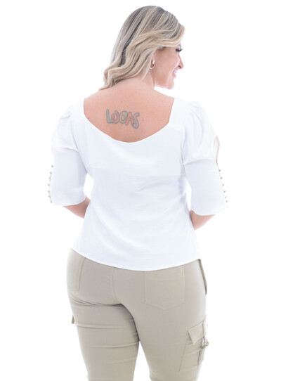 FotoBlusa Plus Size Positividade