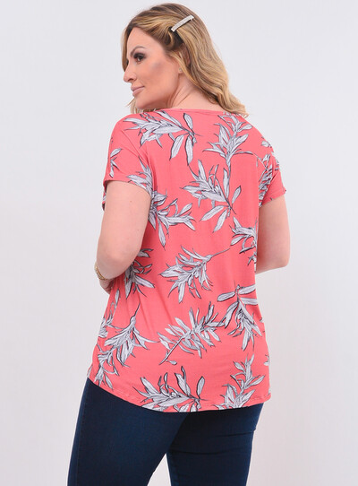 FotoBlusa Plus Size Estampada