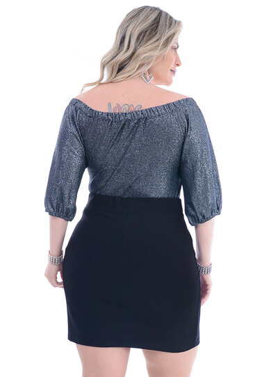 FotoBlusa Plus Size Natural