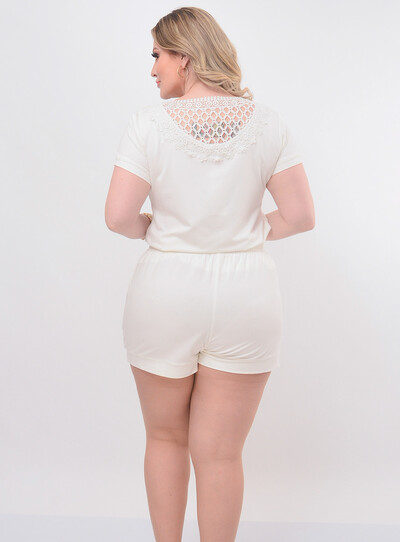 FotoConjunto Plus Size Branco