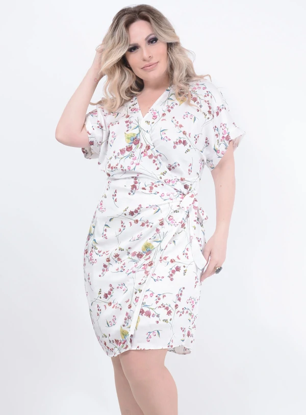 Vestido Julia Plus Transpassado Plus Size
