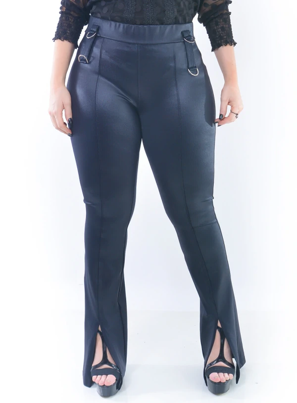 Calça Plus Size Fenda