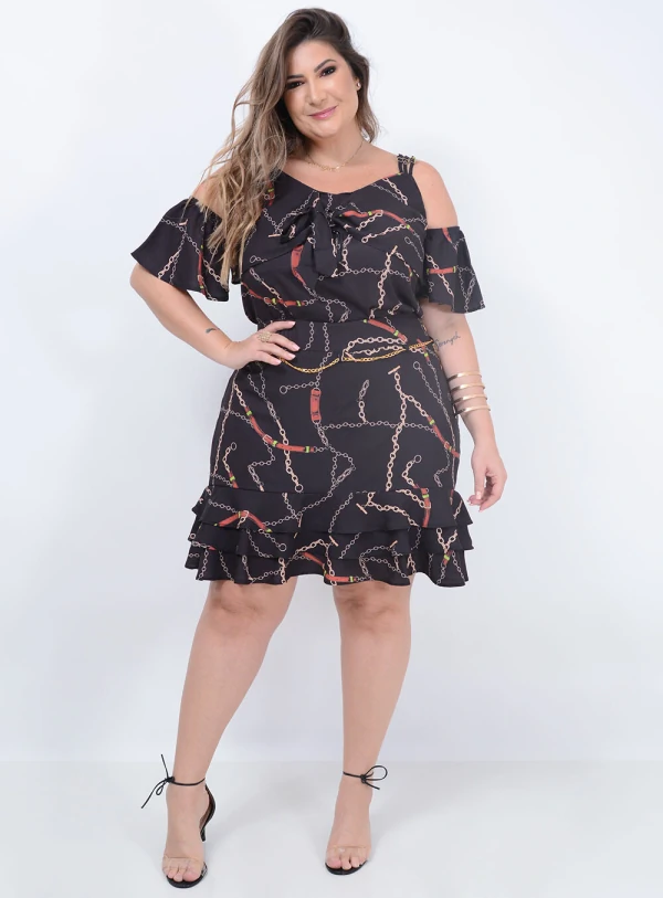 Blusa Ciganinha Amarração Plus Size