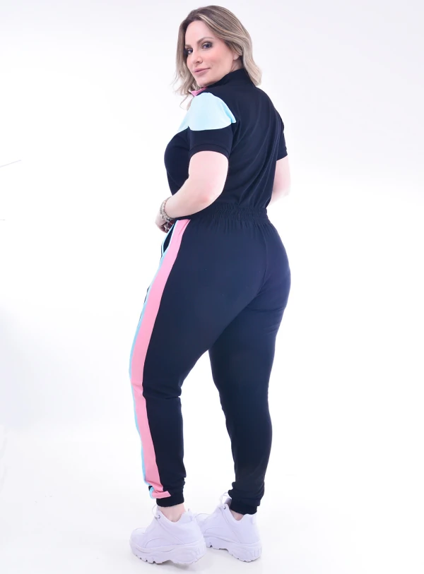 Conjunto Plus Size Zíper