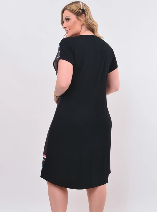 Vestido Curto Plus Size Floral