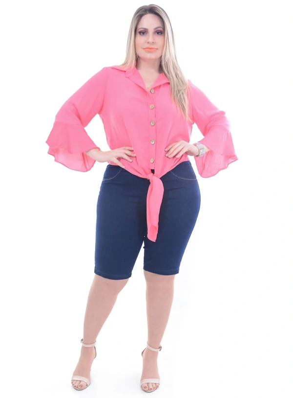Blusa Predilect´s Botoes Plus Size