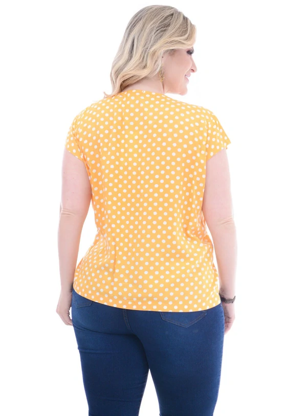 Blusa Plus Size Poá