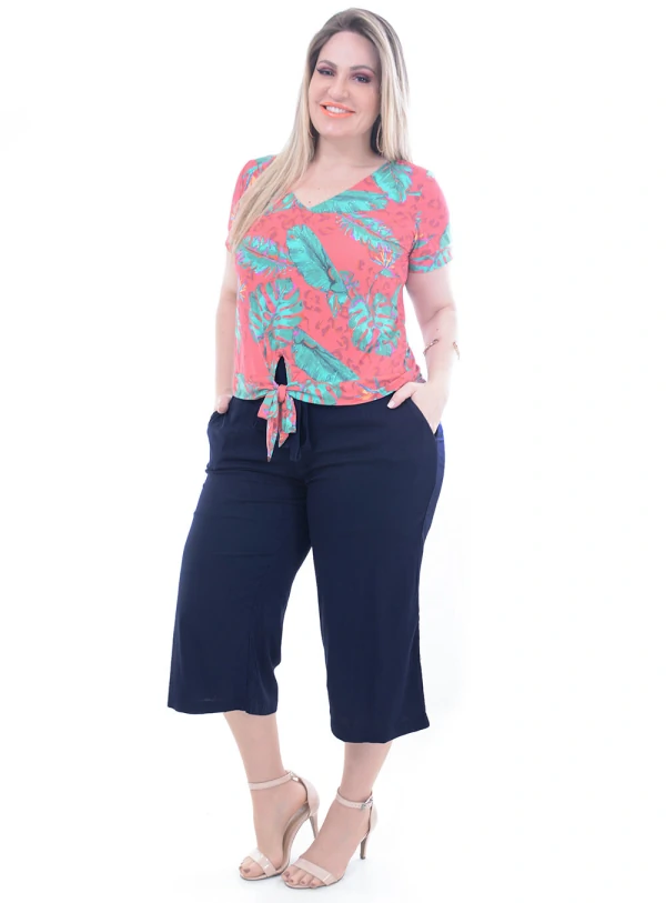 Blusa Predilect´s Amarração Plus Size