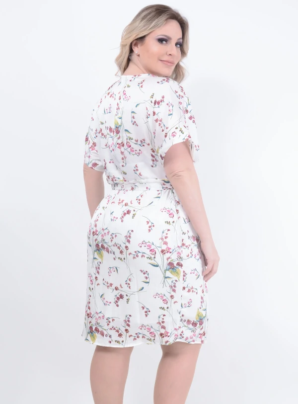 Vestido Julia Plus Transpassado Plus Size