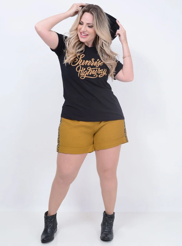 Blusa Capuz Sunrise Plus Size
