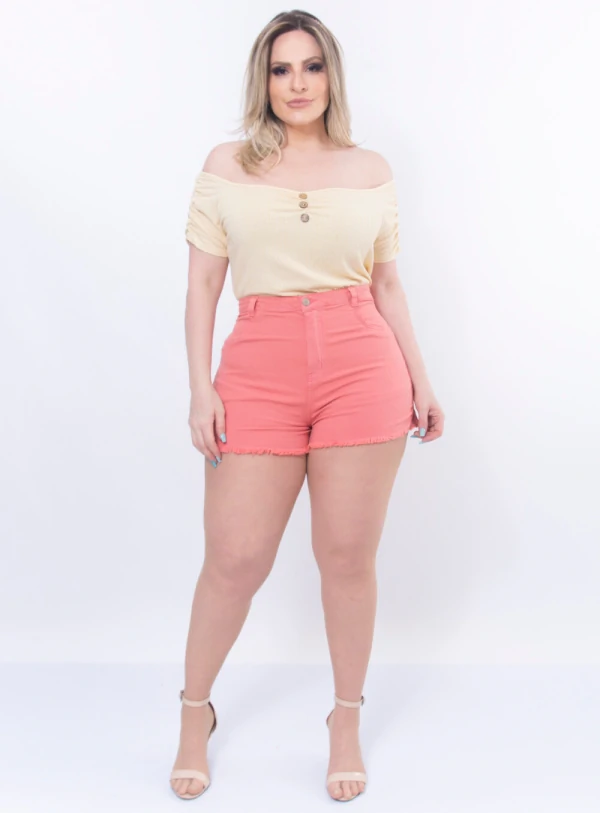 Blusa Plus Size Canelada