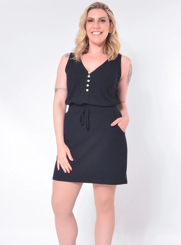 Conjunto Plus Size Botões