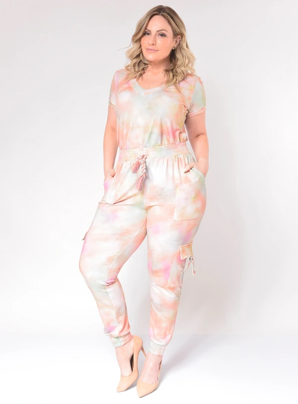 Conjunto Feminino Plus Size Tie Dye