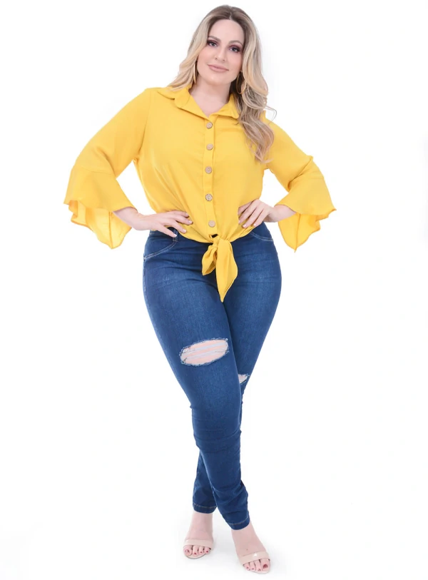 Blusa Predilect´s Botoes Plus Size
