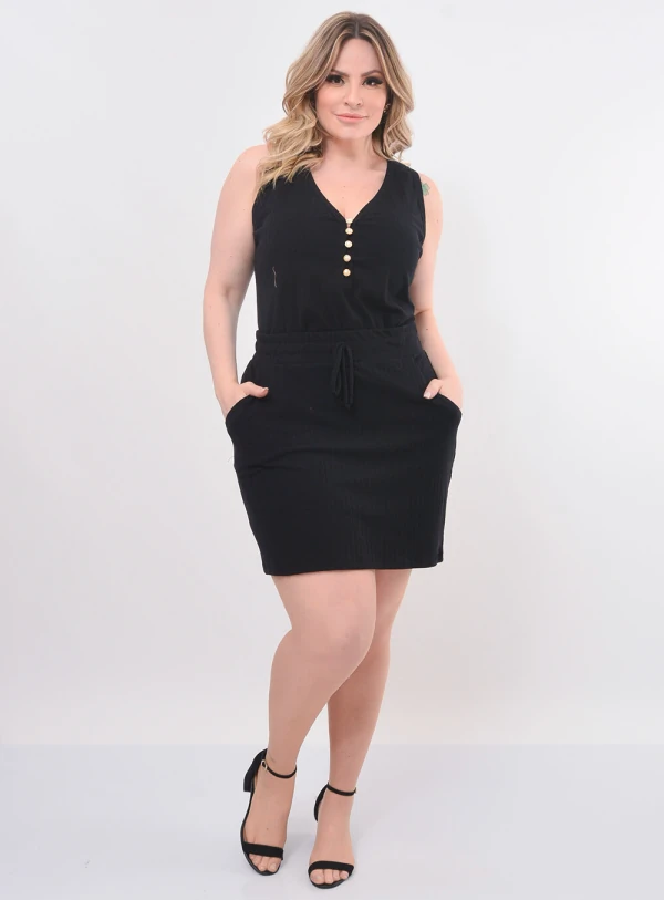 Conjunto Plus Size Botões