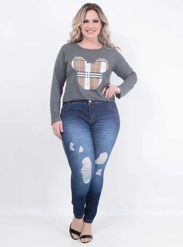 Blusa Ekori Mickey Plus Size