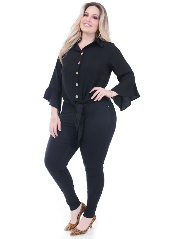 Blusa Predilect´s Botoes Plus Size